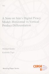 A note on Jain's digital piracy model: horizontal vs vertical product differentiation