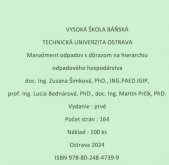 Manažment odpadov s dôrazom na hierarchiu odpadového hospodárstva