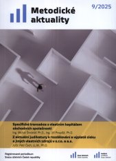 Specifické transakce s vlastním kapitálem obchodních společností