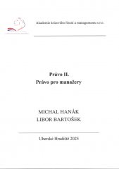 Právo II. :Právo pro manažery