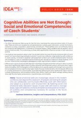 Cognitive abilities are not enough :social and emotional competencies of Czech students